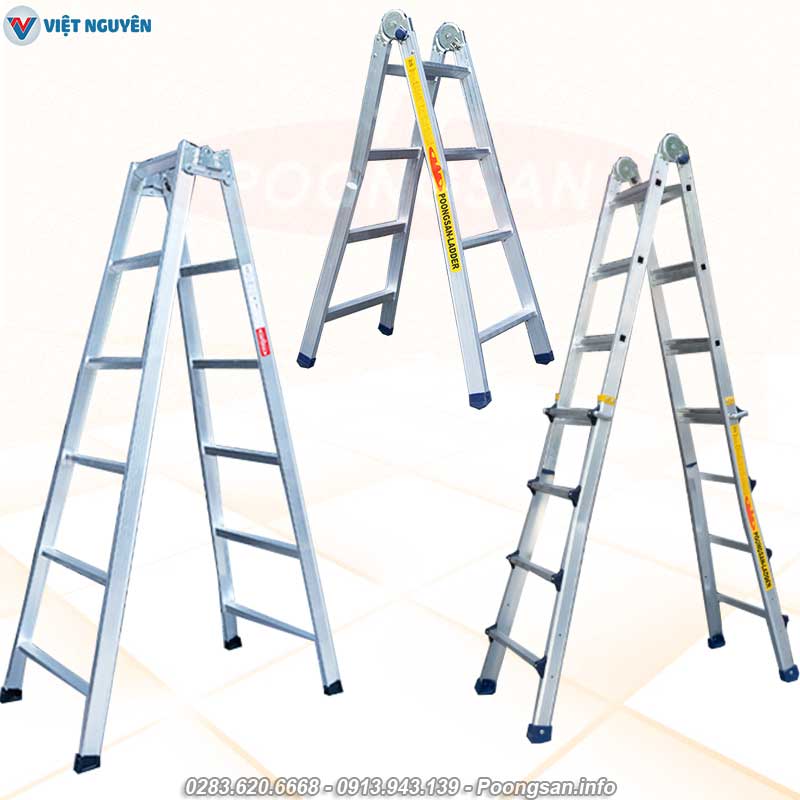 Thi công bảng hiệu an toàn tuyệt đối – chỉ với thang Poongsan