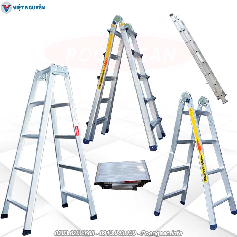 Mua thang nhôm Poongsan chính hãng – Giá tốt, giao tận nơi 1 giờ
